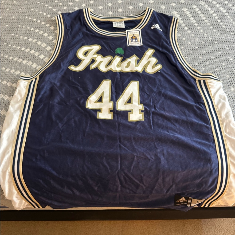 Authentic Adidas Notre Dame basketball jersey